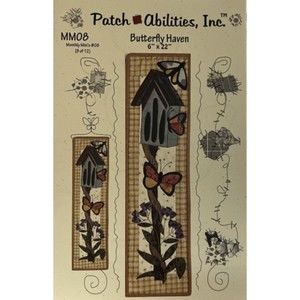 Patch Abilities Quilt Pattern - Butterfly Haven- Size 6" x 22"